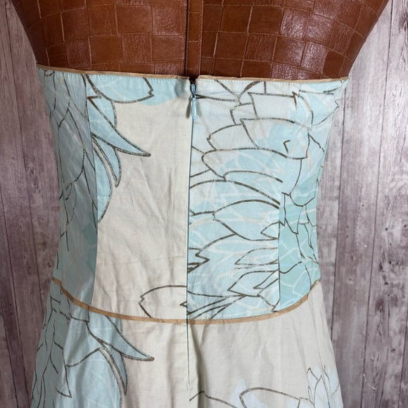 Anthropologie Elevenses Strapless Floral Dress - Picture 6 of 7